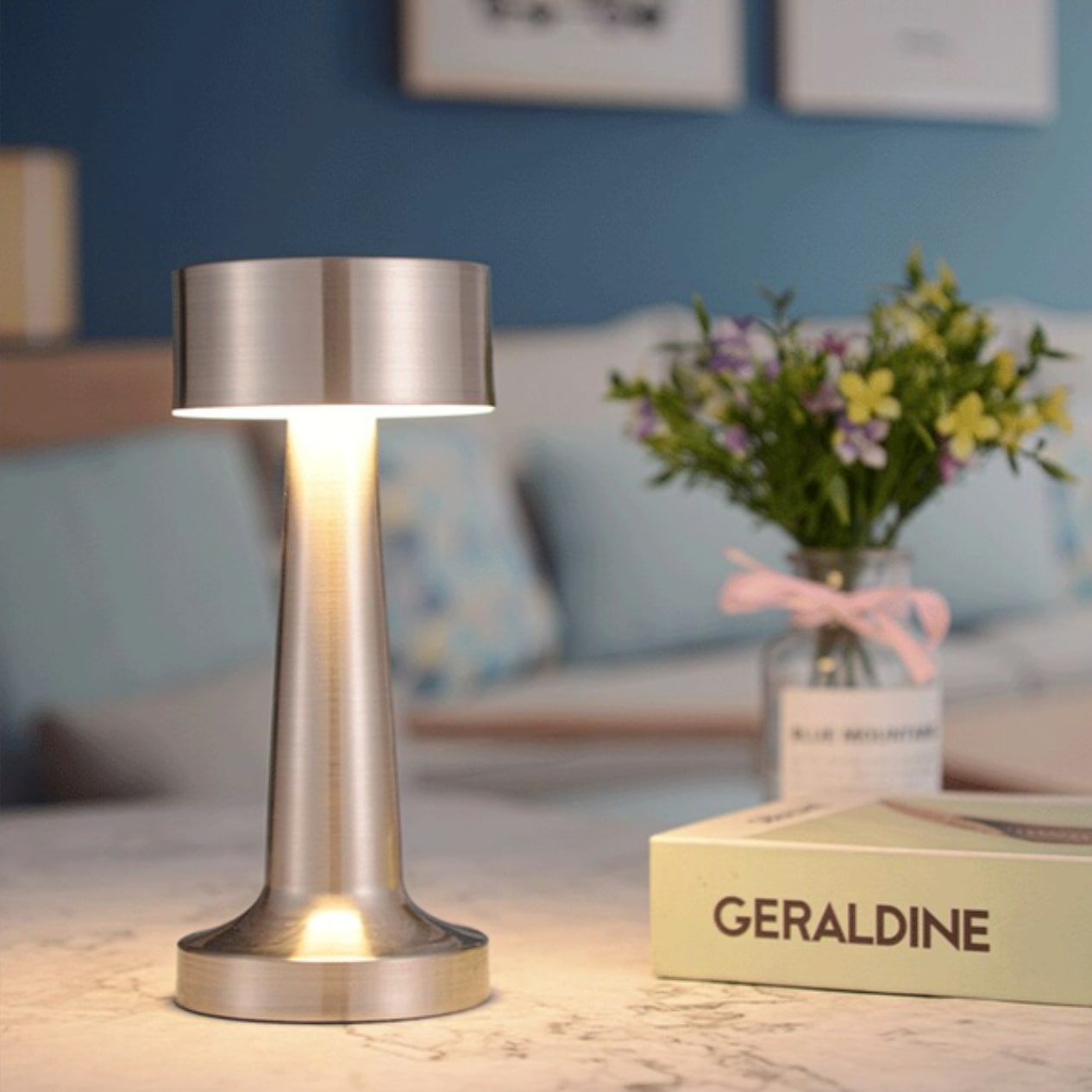 Dimbare LED Tafellamp Voor Restaurant, Bar & Thuisgebruik – Oplaadbaar & Stijlvol Design