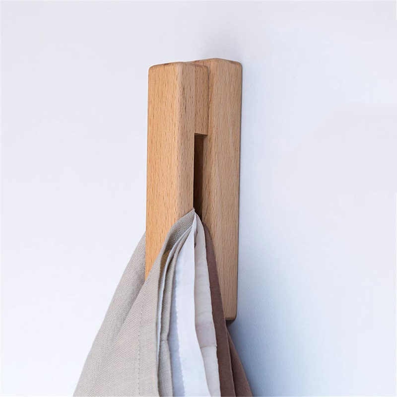 Nordic Houten Handdoekhouder – Stijlvol & Praktisch Voor Badkamer & Keuken