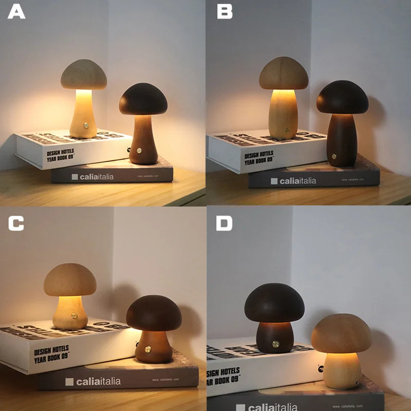 LumaShroom Touch Lamp | Zacht Licht LED Tafellamp Voor Slaapkamer & Kinderkamer
