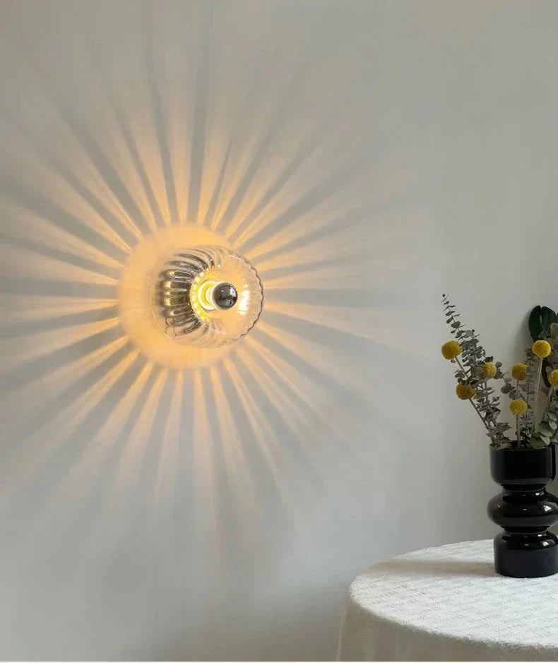 Scandinavische Bauhaus Wandlamp - Stijlvolle Verlichting met Glas en Metaal