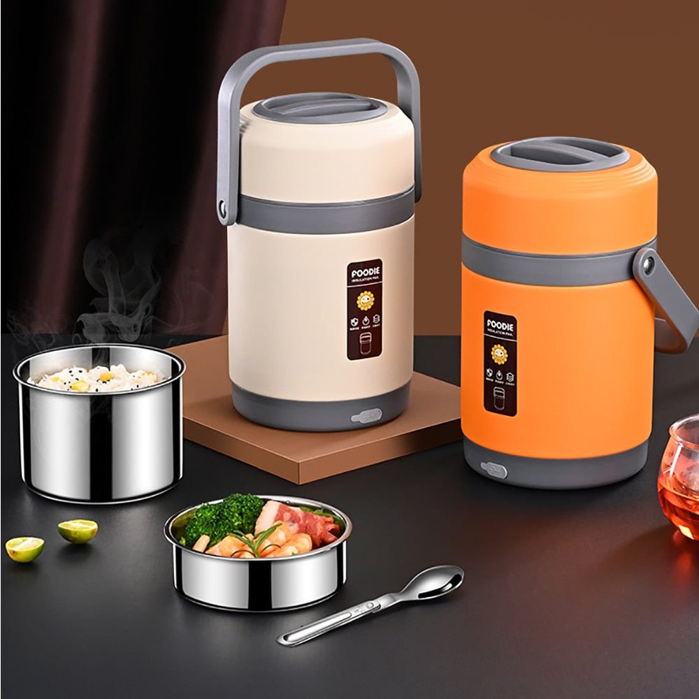 USB Verwarmde Lunchbox | 304 RVS – Warm Eten Onderweg