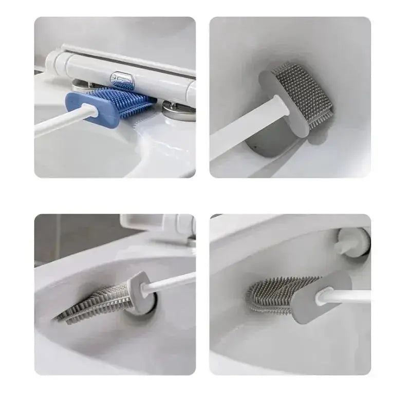 Wandmontage Toiletborstel Set | Siliconen & Ruimtebesparend