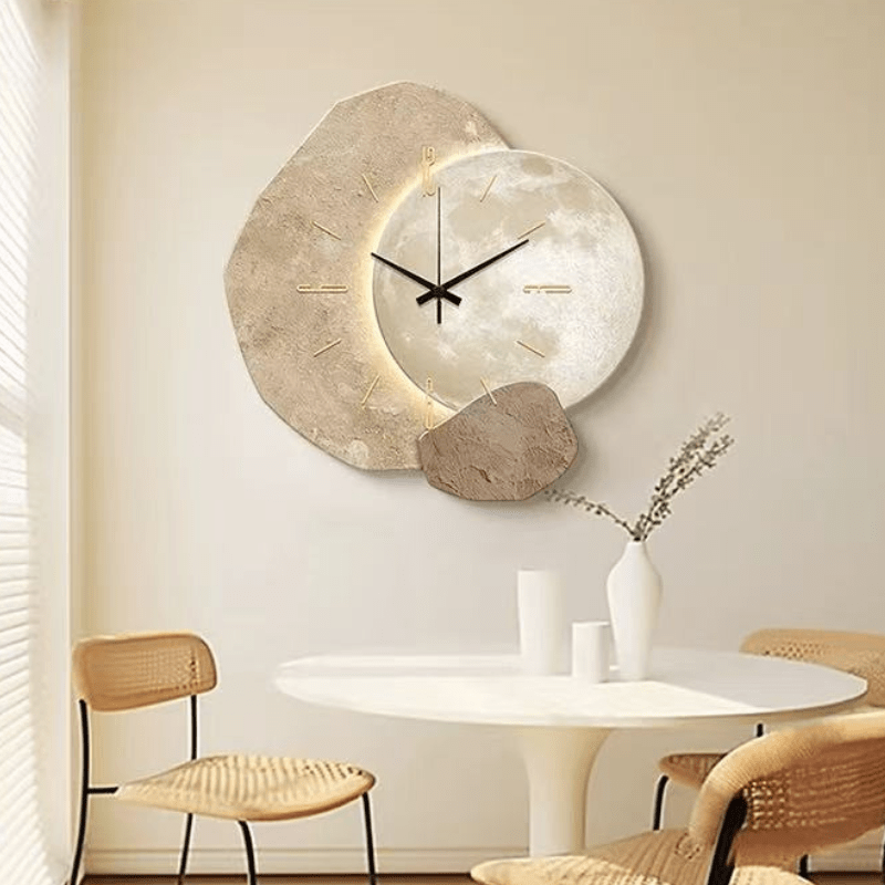Scandinavische Design Wandklok Met Stil Uurwerk Voor Een Rustig Interieur