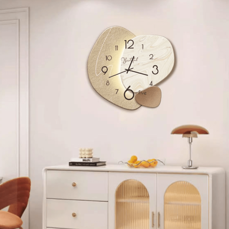 Scandinavische Design Wandklok Met Stil Uurwerk Voor Een Rustig Interieur