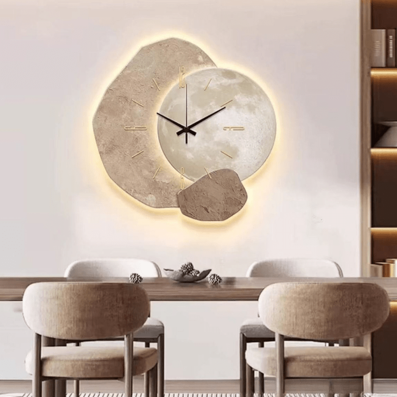 Scandinavische Design Wandklok Met Stil Uurwerk Voor Een Rustig Interieur