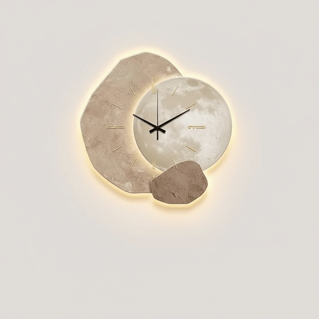 Scandinavische Design Wandklok Met Stil Uurwerk Voor Een Rustig Interieur