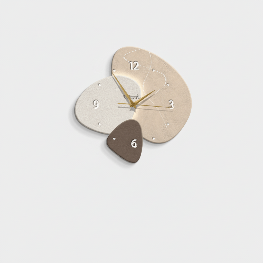 Scandinavische Design Wandklok Met Stil Uurwerk Voor Een Rustig Interieur