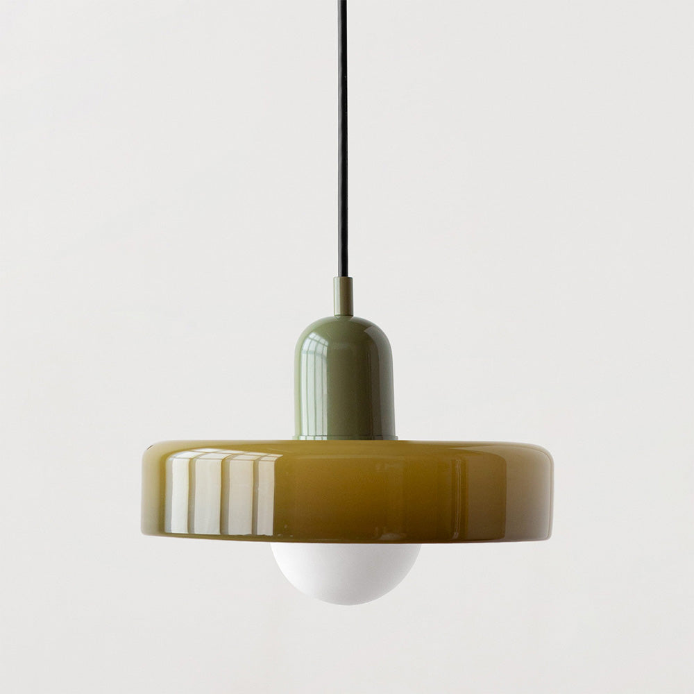 Kleurrijke Bauhaus Hanglamp Met Tijdloos Glasontwerp