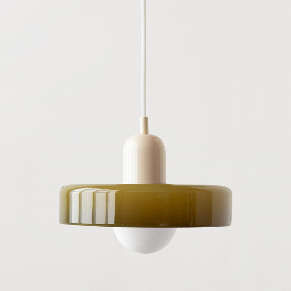 Kleurrijke Bauhaus Hanglamp Met Tijdloos Glasontwerp