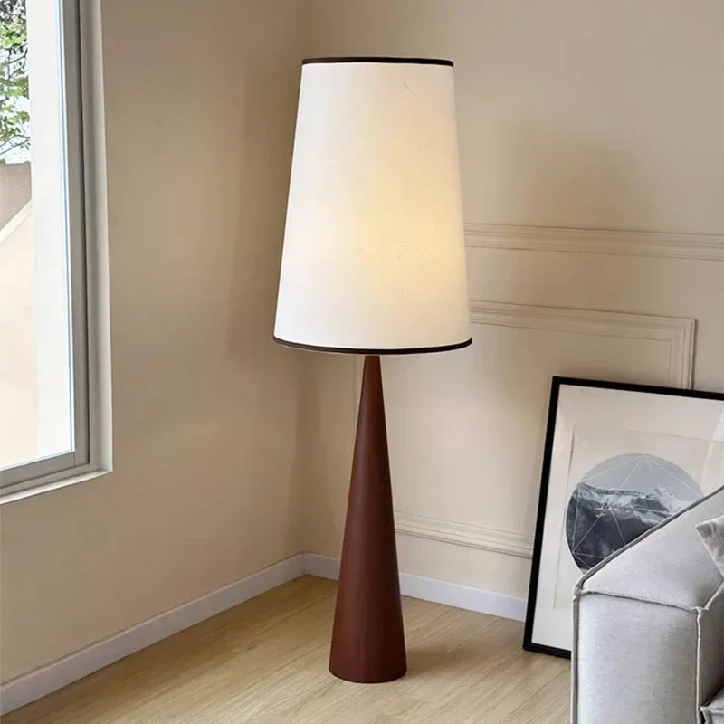 Minimalistische Houten LED Vloerlamp in Scandinavische Stijl