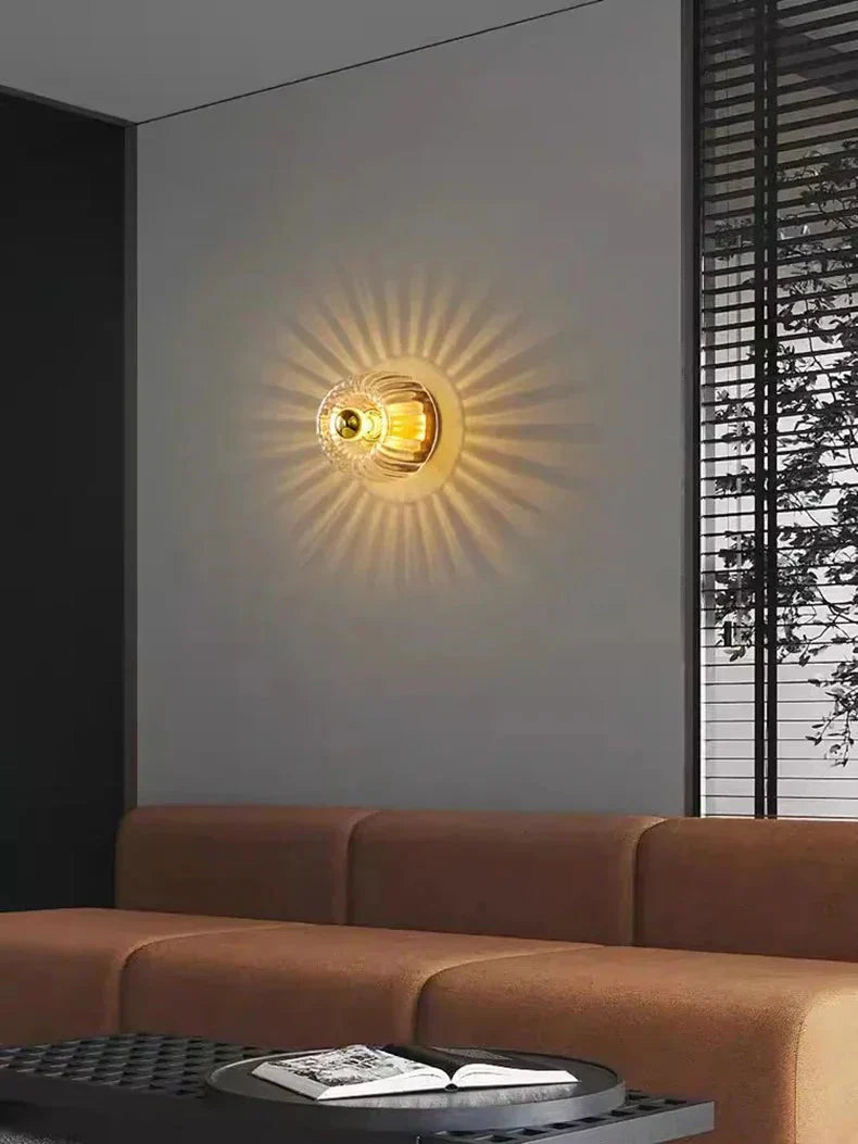 Scandinavische Bauhaus Wandlamp - Stijlvolle Verlichting met Glas en Metaal