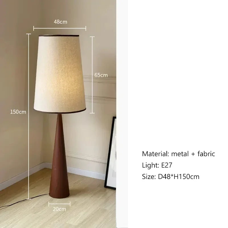 Minimalistische Houten LED Vloerlamp in Scandinavische Stijl