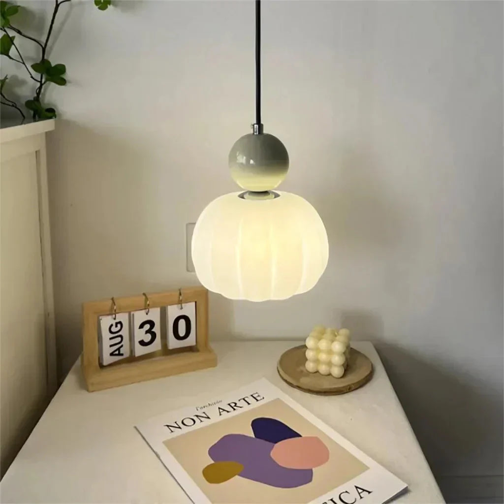 Art Deco Hanglamp In Bauhaus Stijl (Crème, Rood, Groen of Chroom)