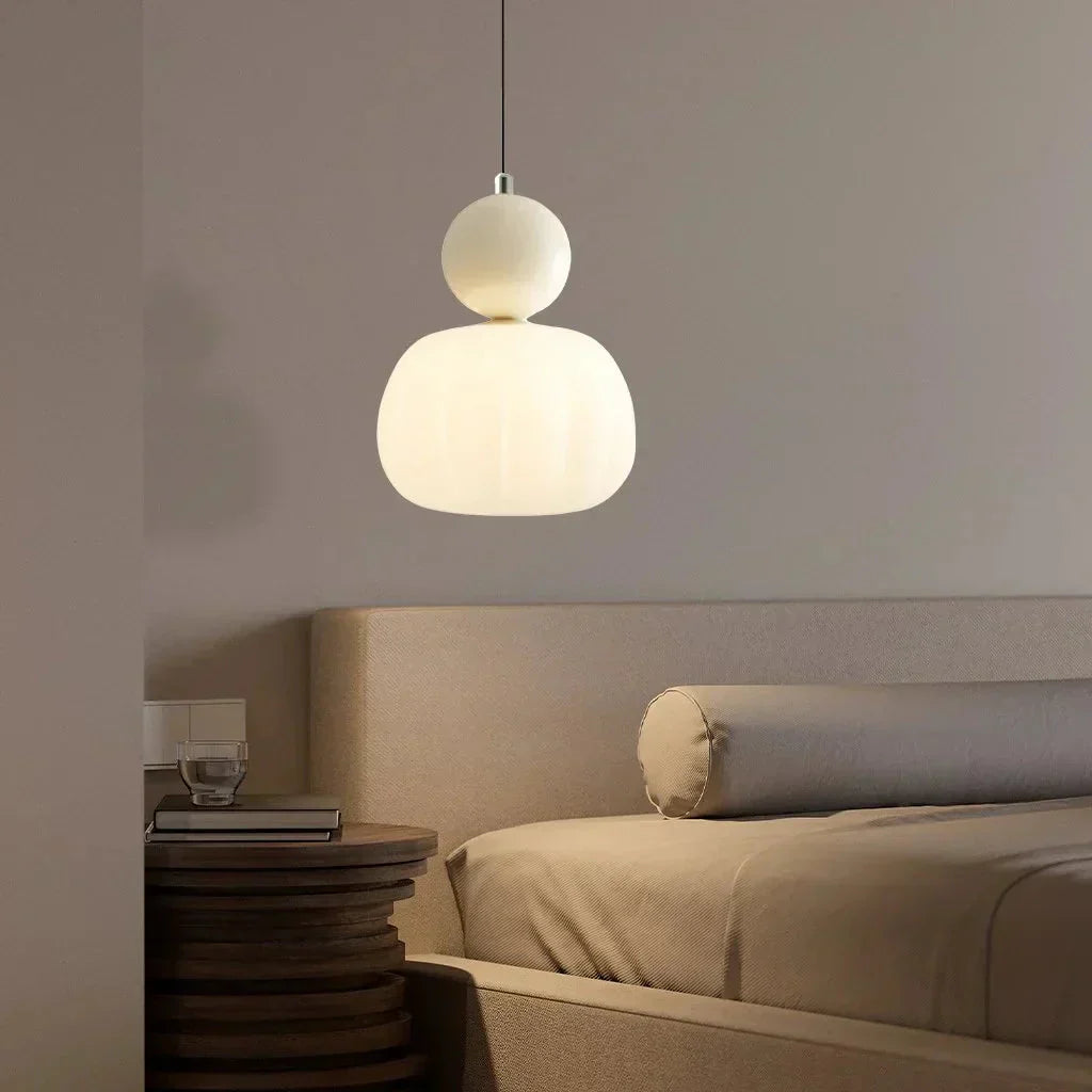 Art Deco Hanglamp In Bauhaus Stijl (Crème, Rood, Groen of Chroom)