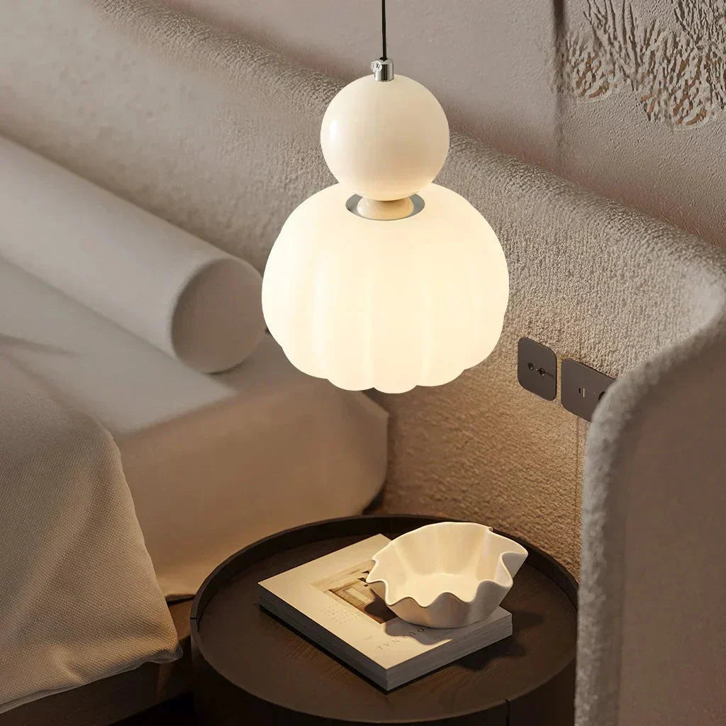 Art Deco Hanglamp In Bauhaus Stijl (Crème, Rood, Groen of Chroom)
