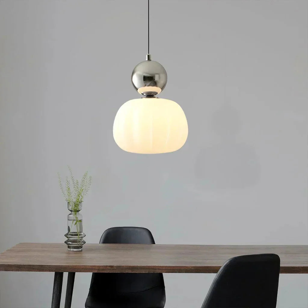 Art Deco Hanglamp In Bauhaus Stijl (Crème, Rood, Groen of Chroom)