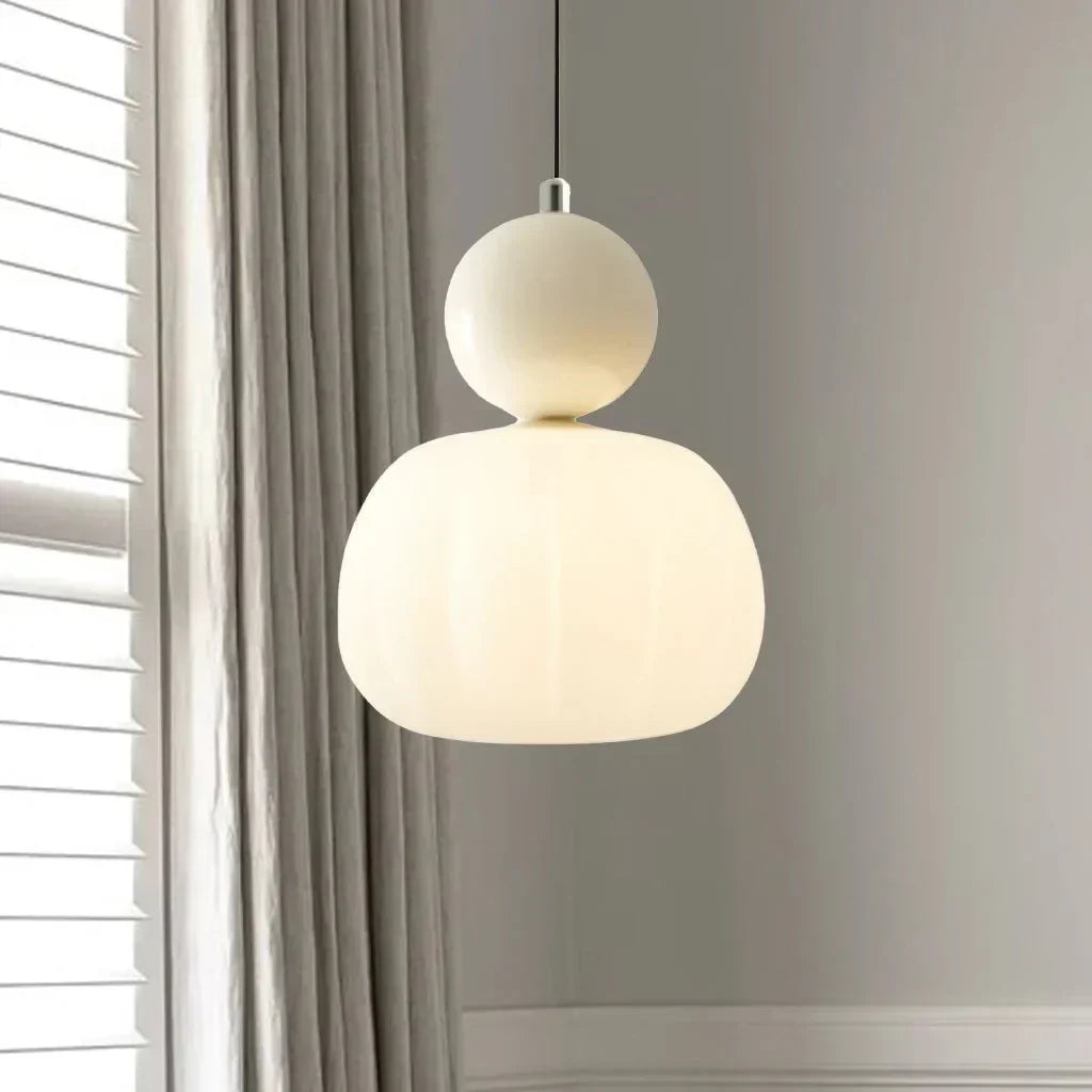 Art Deco Hanglamp In Bauhaus Stijl (Crème, Rood, Groen of Chroom)