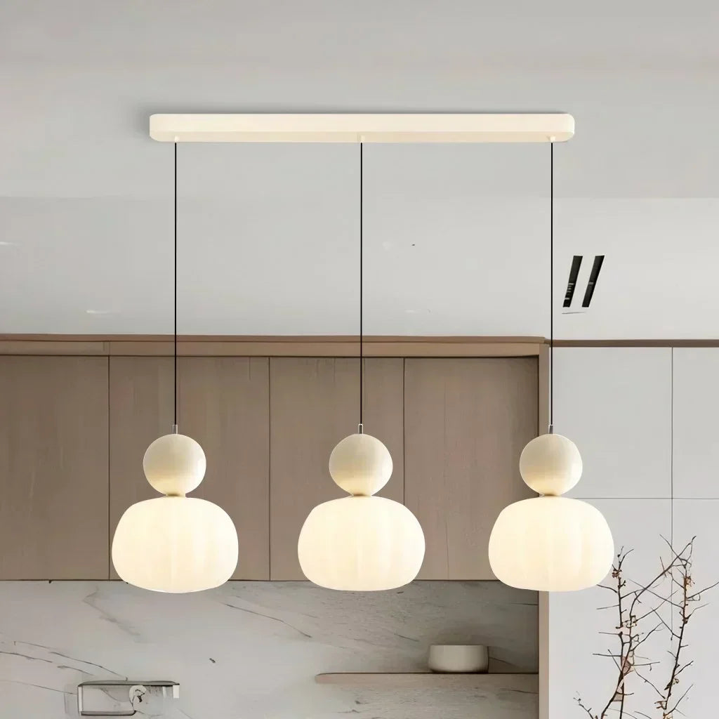 Art Deco Hanglamp In Bauhaus Stijl (Crème, Rood, Groen of Chroom)