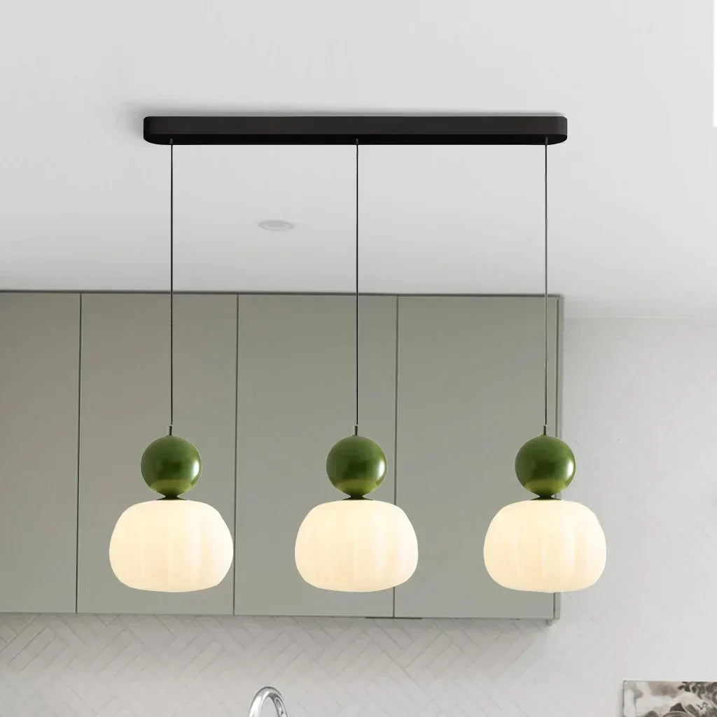 Art Deco Hanglamp In Bauhaus Stijl (Crème, Rood, Groen of Chroom)