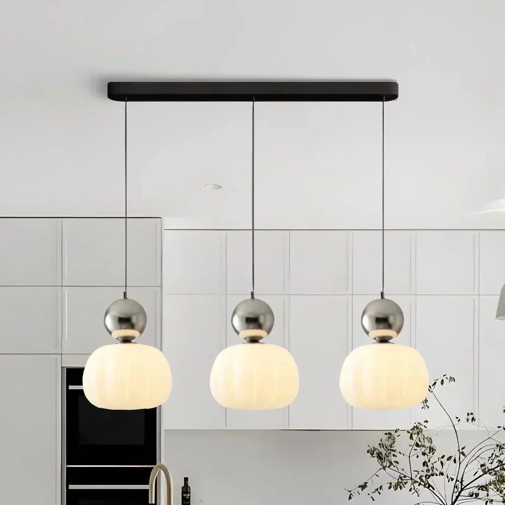 Art Deco Hanglamp In Bauhaus Stijl (Crème, Rood, Groen of Chroom)