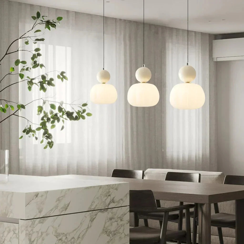 Art Deco Hanglamp In Bauhaus Stijl (Crème, Rood, Groen of Chroom)