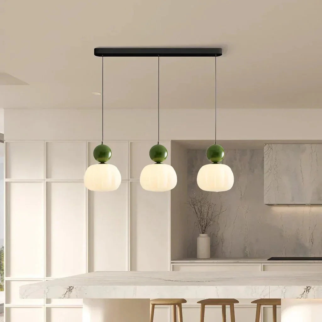 Art Deco Hanglamp In Bauhaus Stijl (Crème, Rood, Groen of Chroom)
