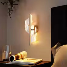 Luxe Wandlamp met Glazen Kandelaar