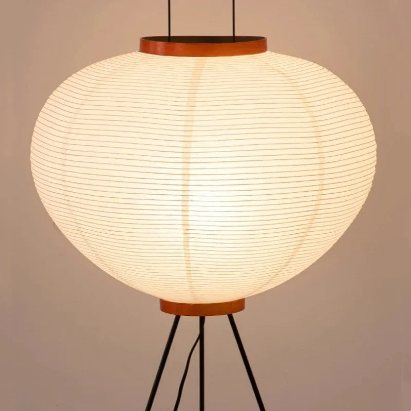 Akari - Japanse Wabi‑Sabi Vloerlamp van Rijstpapier voor Woonkamer en Slaapkamer