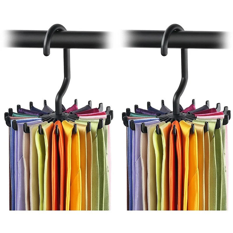 Draaibare 3-Haaks Organizer Voor Stropdassen, Riemen & Sjaals – Ruimtebesparende Garderobe Oplossing