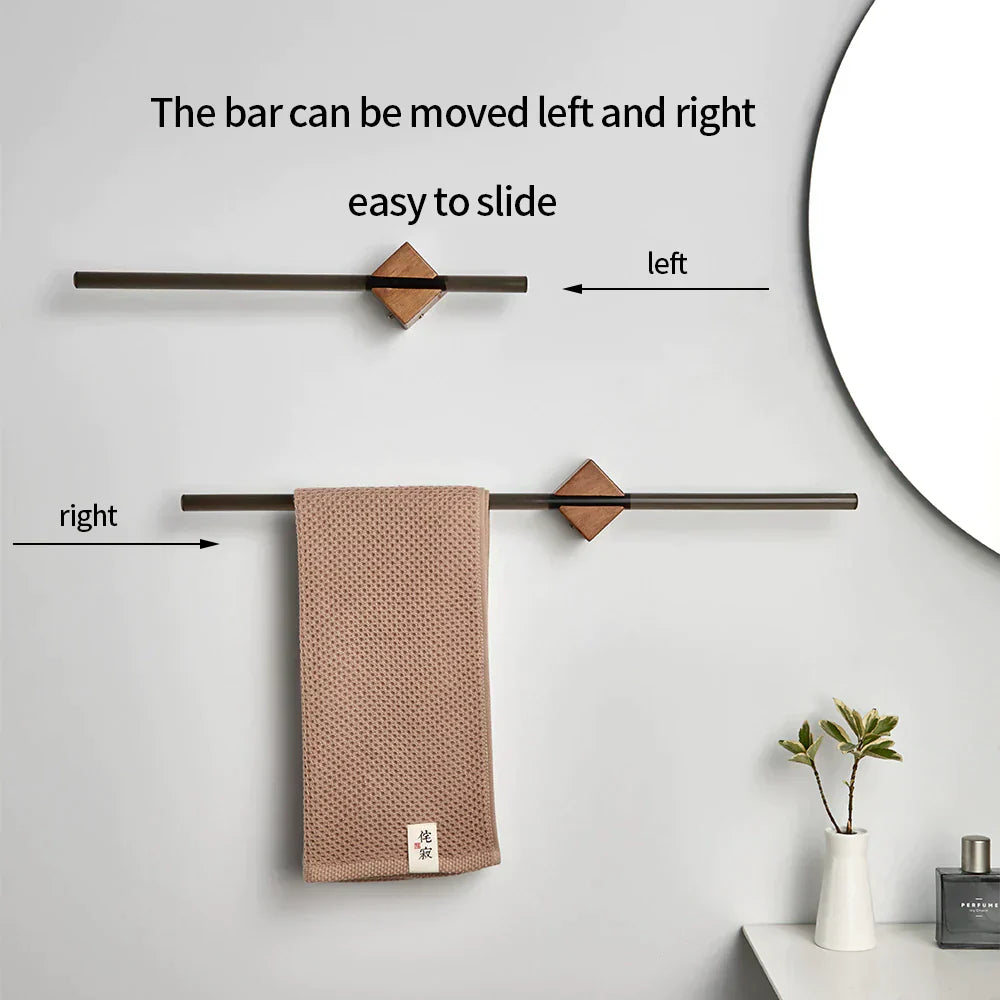 Houten Handdoekhouder | Modern & Minimalistisch Voor Badkamer