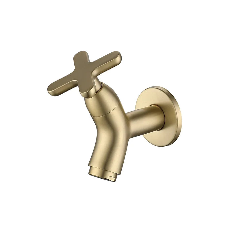 BrassFlow Wandkraan | Koud Water Kraan in Massief Messing – Stijlvol & Duurzaam