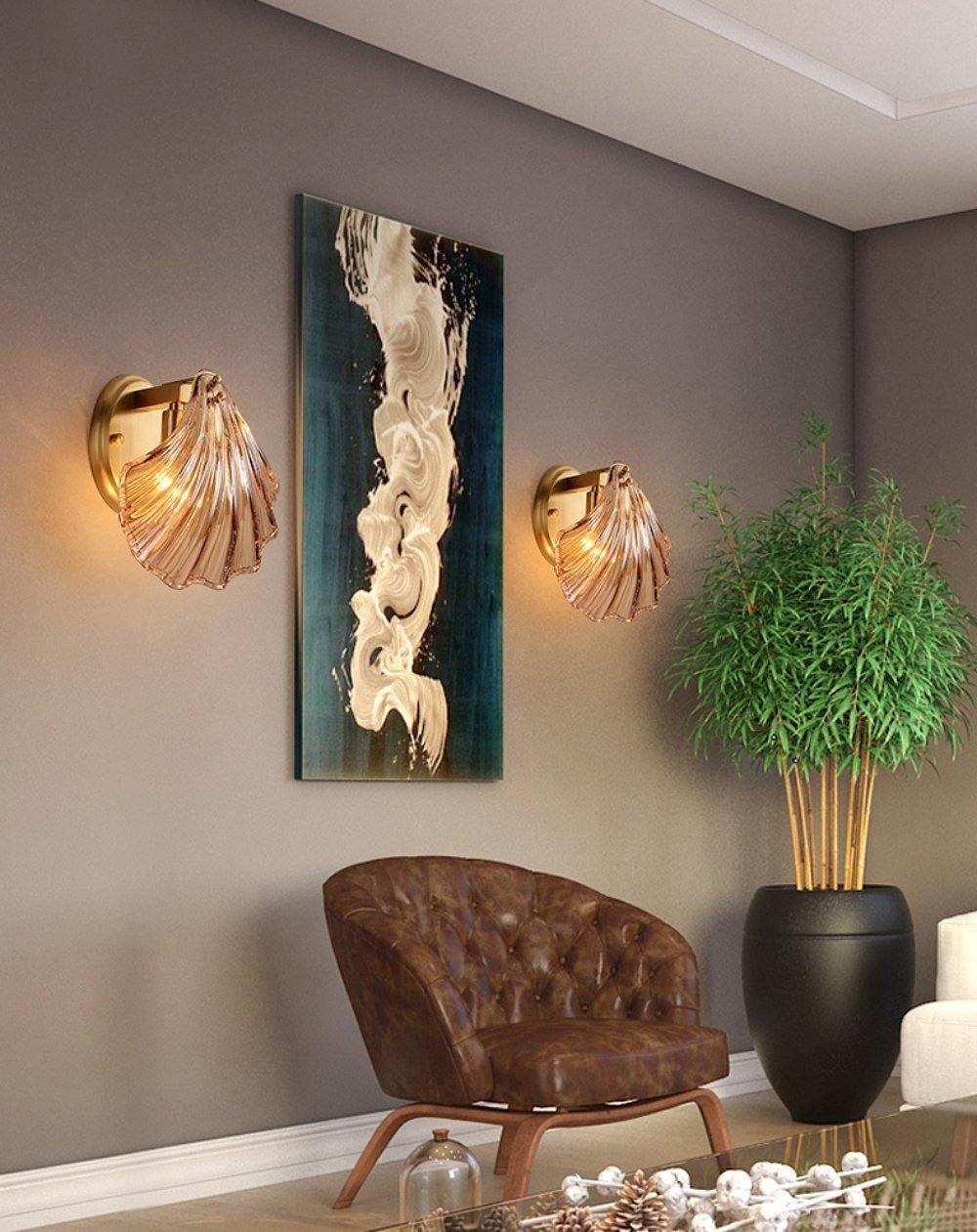 Schelp Wandlamp voor een Nautische Sfeer