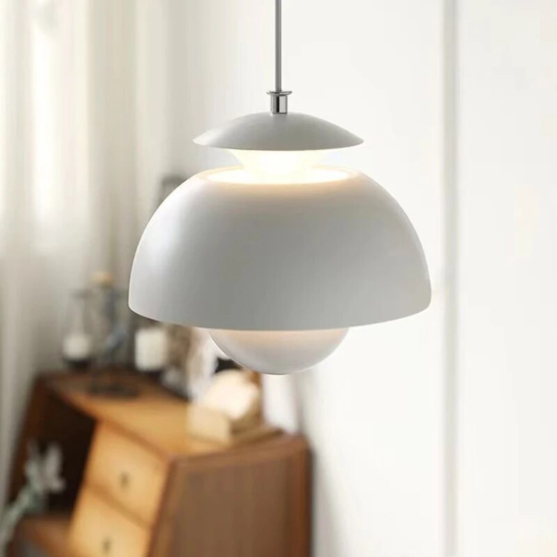 Moderne LED Hanglamp Met Bloemknop Design – Scandinavische Esthetiek Voor Slaapkamer & Keuken
