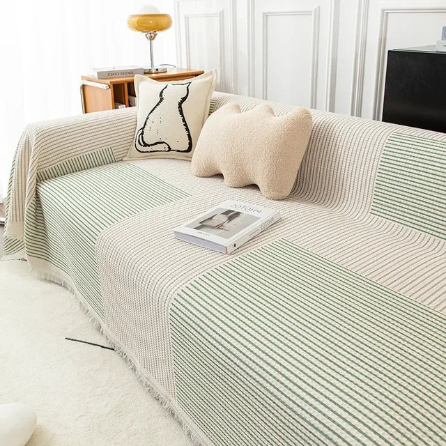 Scandinavische Bankhoes Met Kwastjes Voor Een Warm & Stijlvol Interieur