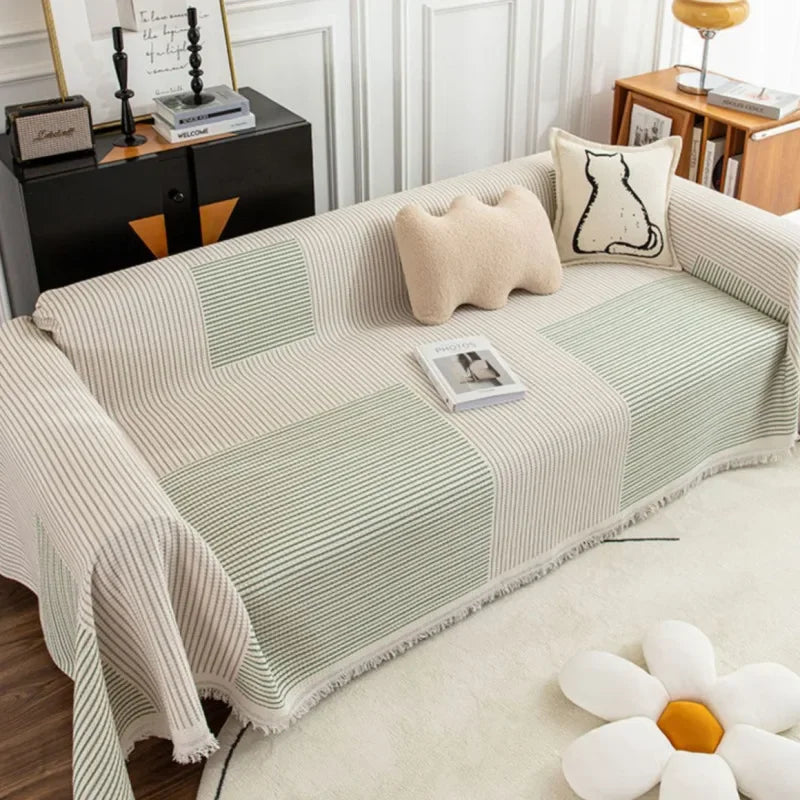 Scandinavische Bankhoes Met Kwastjes Voor Een Warm & Stijlvol Interieur