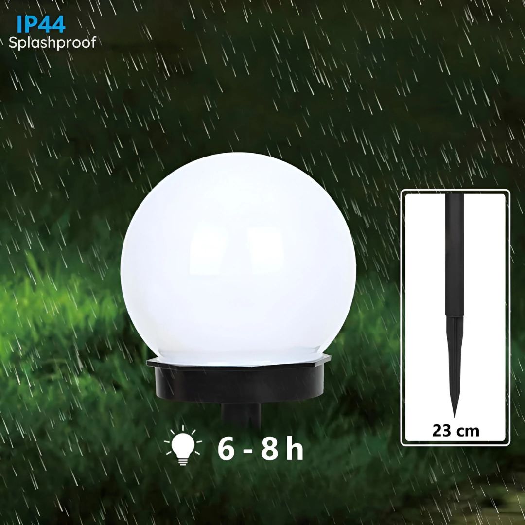 Set van 3 Solar Tuinpaallampen | Waterdicht & Sfeervol