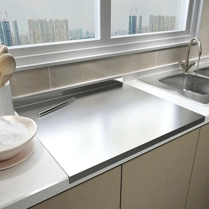 CuttingEdge - RVS Snijplank met Antislip & Opstaande Rand – Hygiënisch, Duurzaam en Stijlvol