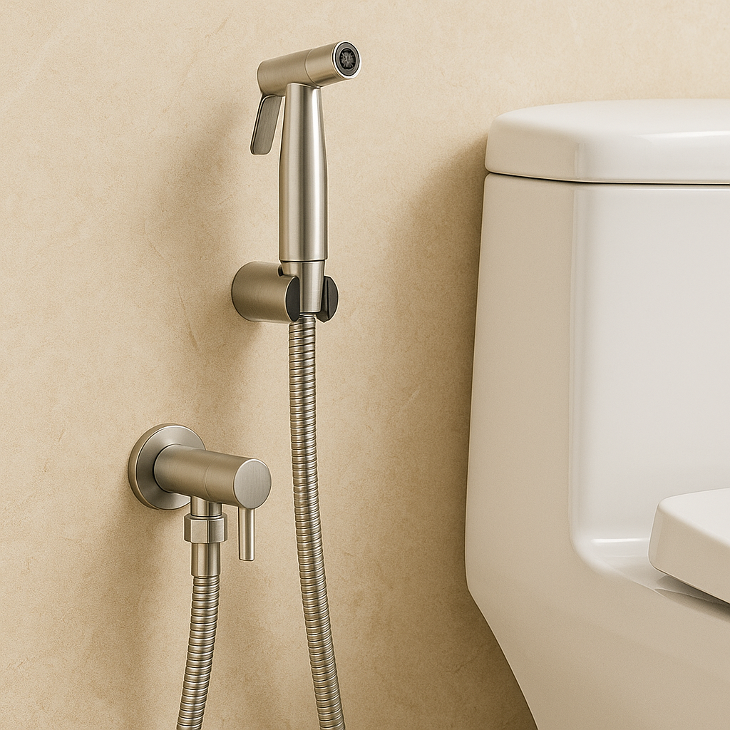 RVS Bidet Handdouche Met Verstelbare Straal Voor Hygiënisch & Comfortabel Gebruik