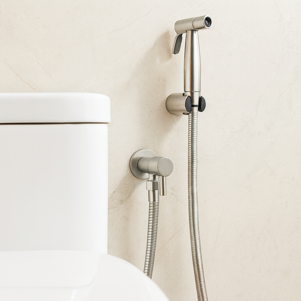 RVS Bidet Handdouche Met Verstelbare Straal Voor Hygiënisch & Comfortabel Gebruik