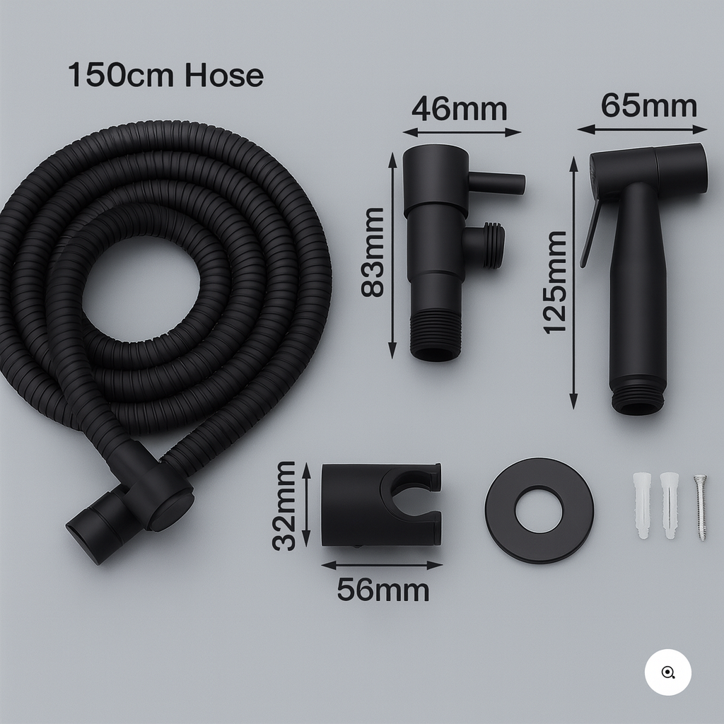 RVS Bidet Handdouche Met Verstelbare Straal Voor Hygiënisch & Comfortabel Gebruik