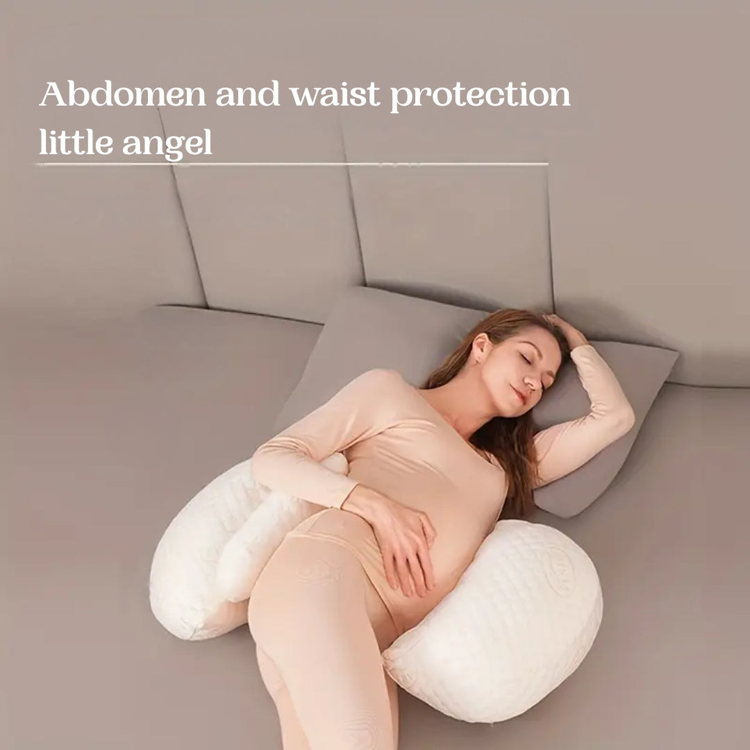 BellyCloud - Zwangerschapshulp Kussen – Ergonomisch Zwangerschapskussen met Dubbele Ondersteuning
