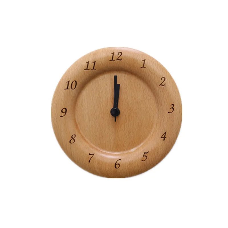 WoodMorn Wekker – Elegante Beukenhouten Alarmklok Voor Een Rustvolle En Stijlvolle Slaapkamer
