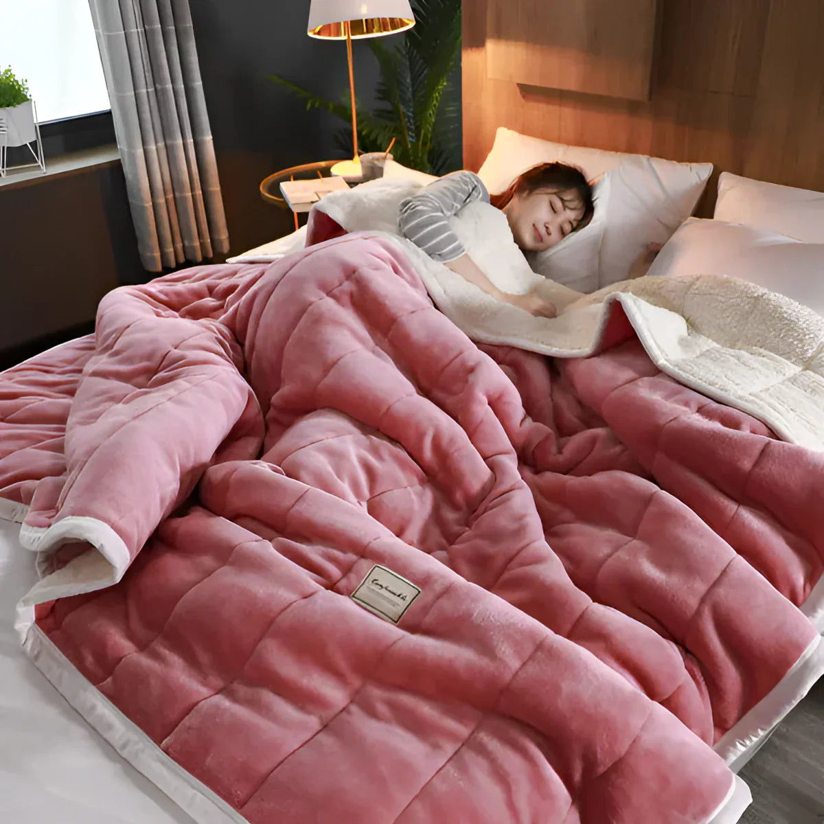 Sherpa Fleece Dekbed Verzwaringsdeken – Zachte Deken Voor Stressvermindering & Diepe Rust