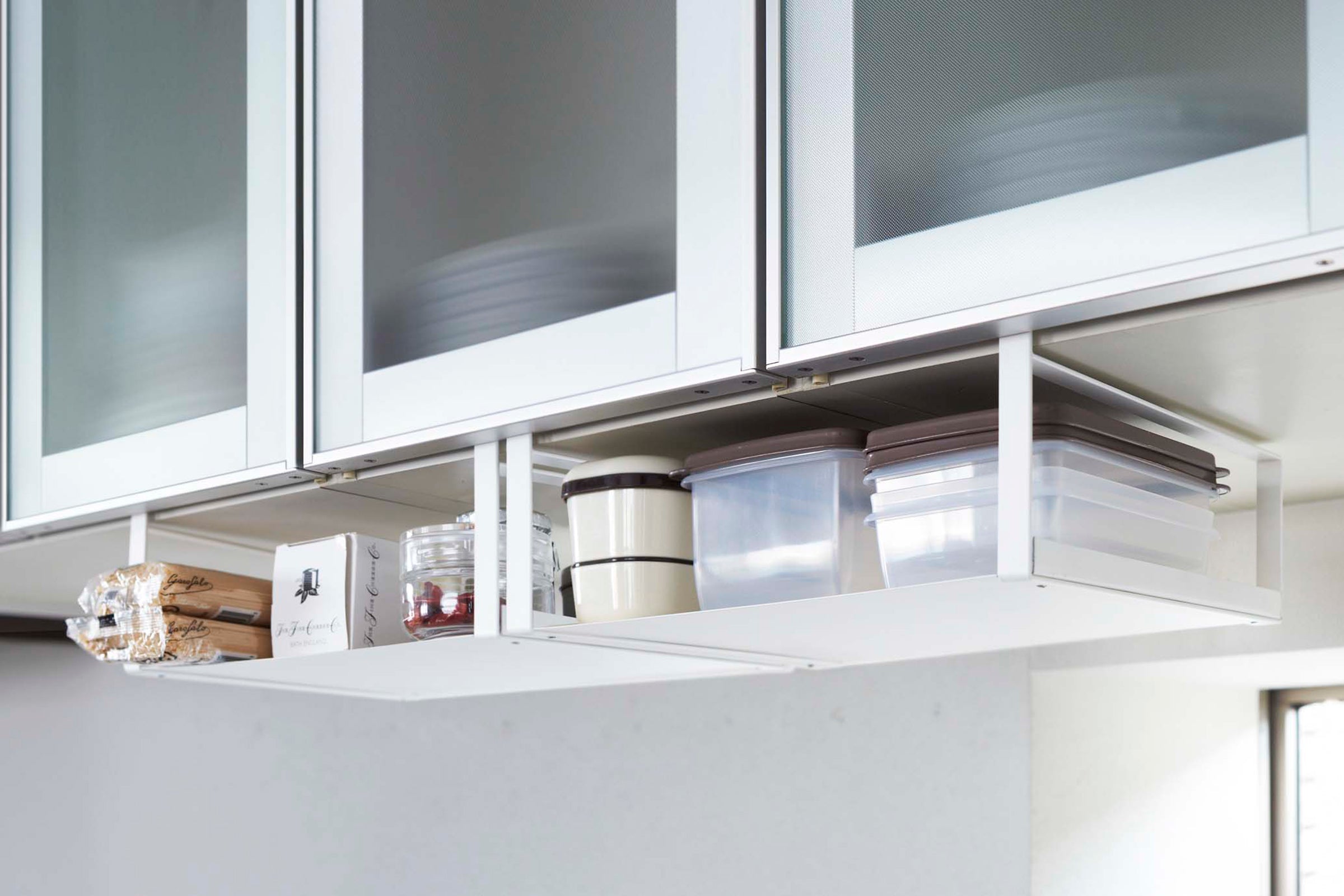 Stalen Onder-Plank Opberger Voor Extra Ruimte In Kast & Keuken