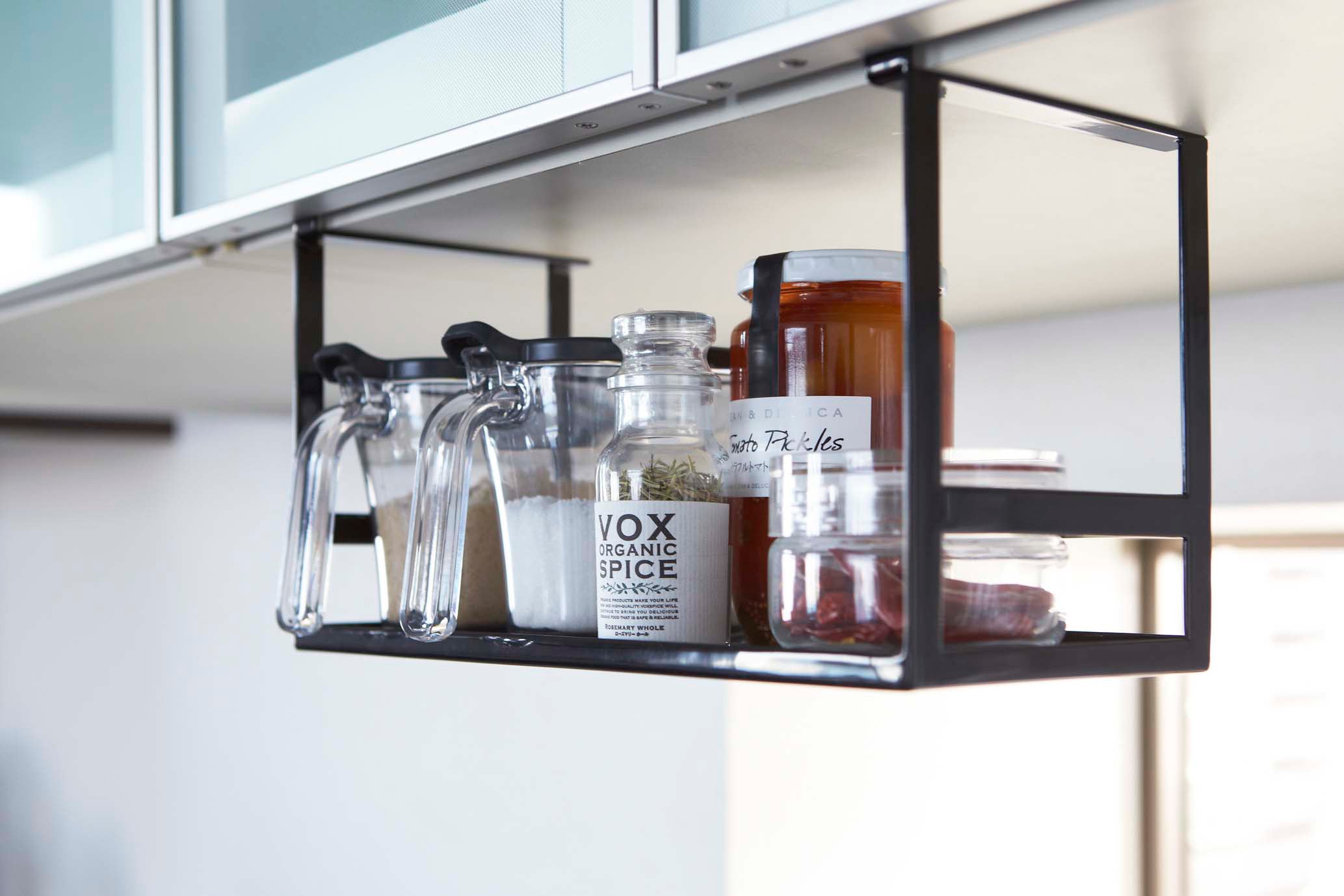 Stalen Onder-Plank Opberger Voor Extra Ruimte In Kast & Keuken