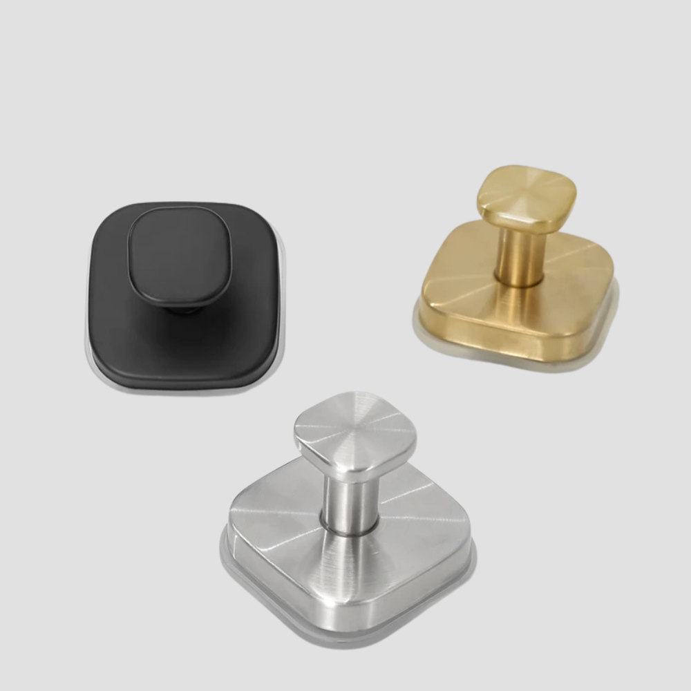 Minimalistische Vierkante Wandhaken Voor Een Modern & Rustgevend Interieur