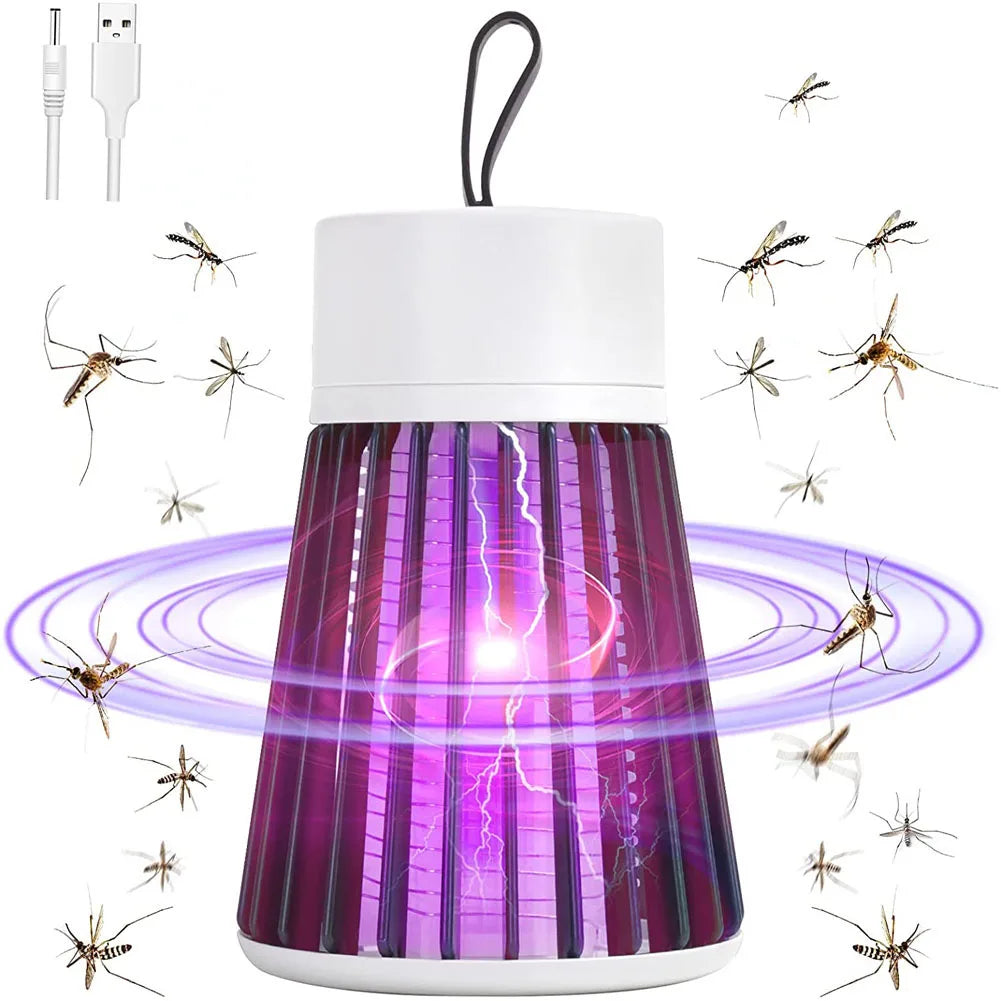 BuzzCatch – Draagbare Elektrische Vliegenvanger & Muggenlamp | USB Oplaadbaar & Insectenval Voor Kamperen & Buiten