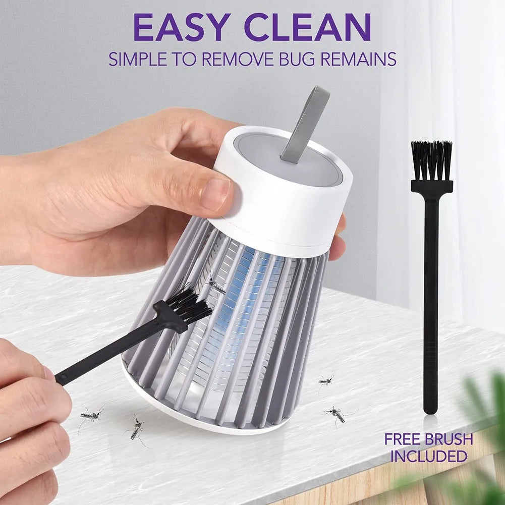BuzzCatch – Draagbare Elektrische Vliegenvanger & Muggenlamp | USB Oplaadbaar & Insectenval Voor Kamperen & Buiten
