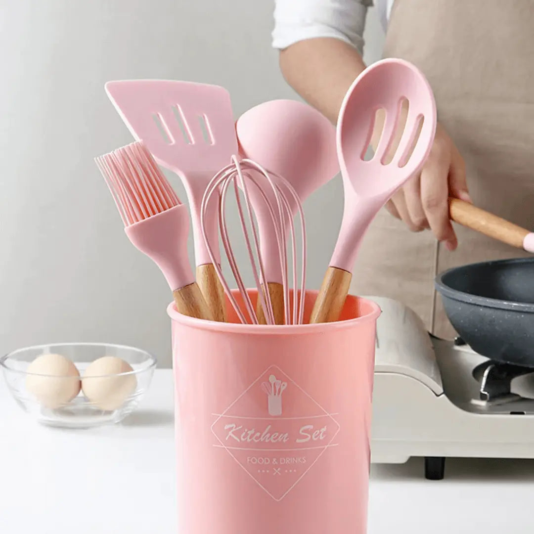 Duurzame Siliconen Keukengerei Set Voor Veilig & Modern Koken