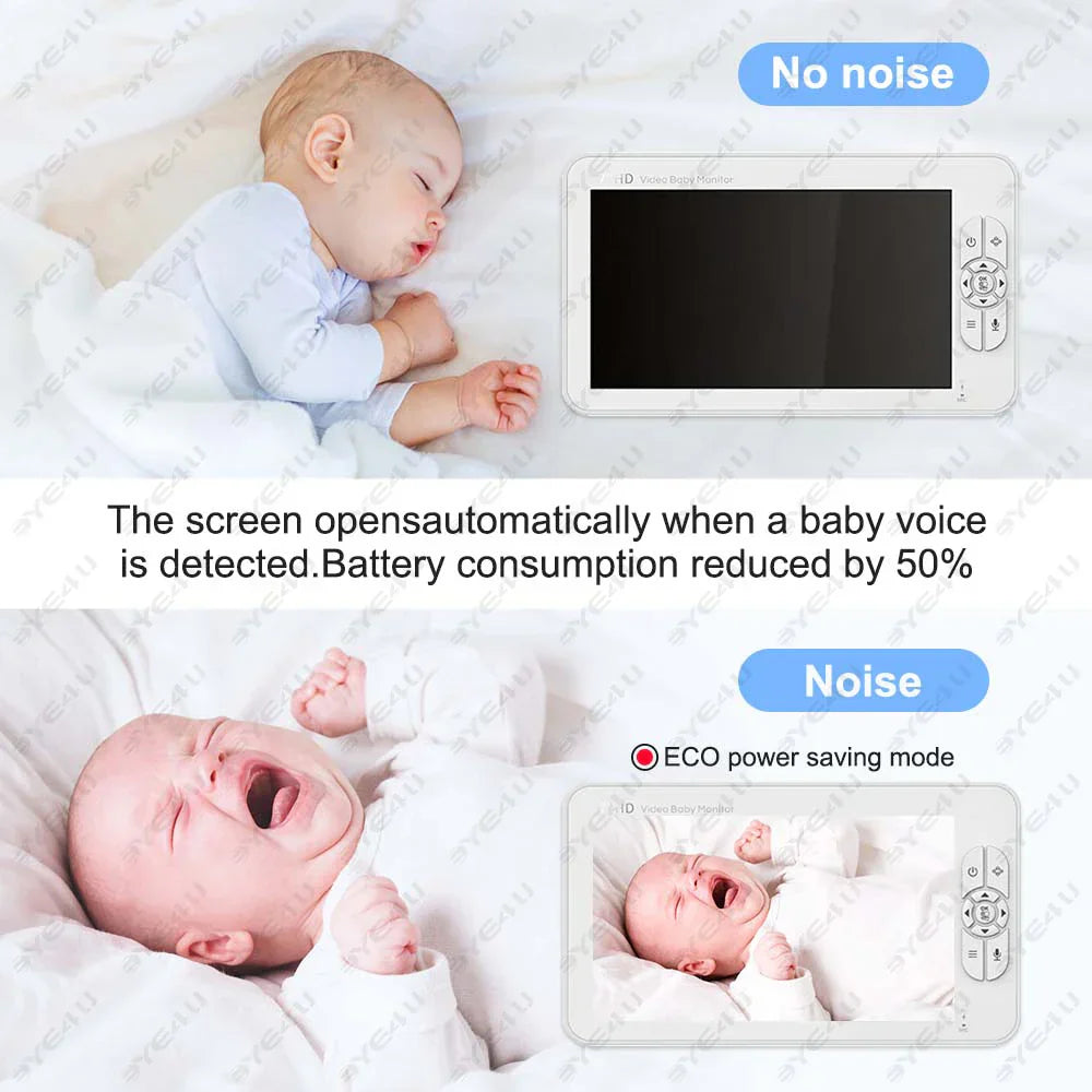 SnugSight 5 - Video Babyfoon 5-inch HD – Nachtzicht, Zoomfunctie en Temperatuurmonitor